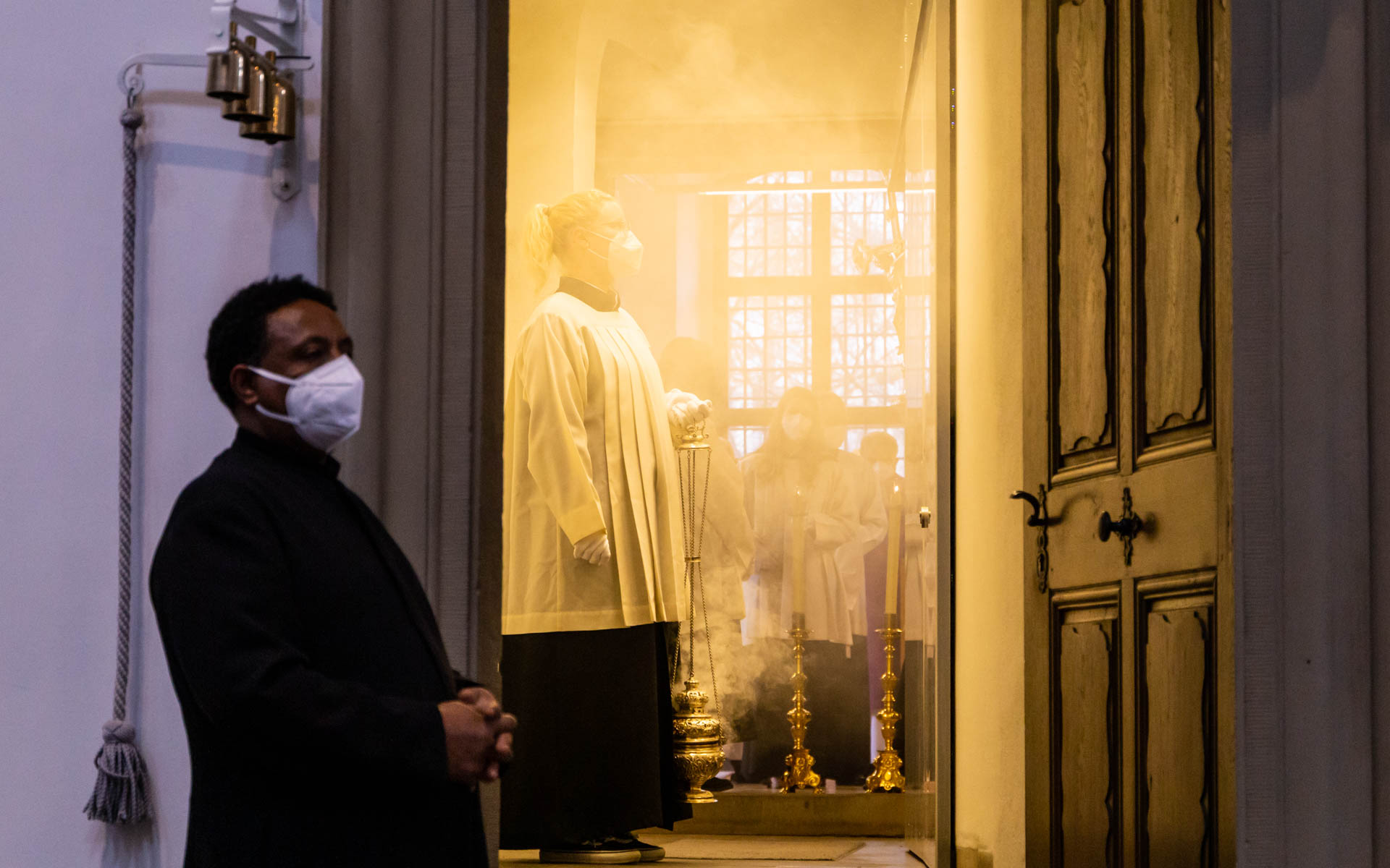 Am 16. Dezember hat Bischof Franz Jung den traditionellen Adventsgottesdienst mit der Belegschaft von Caritas und Bischöflichem Ordinariat gefeiert.