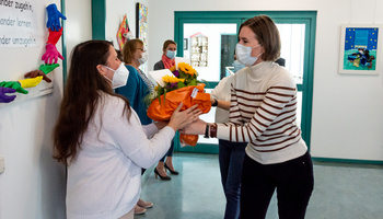Gleich sieben Mitarbeiterinnen im Würzburger Caritashaus hatten besondere Jubiläen zu feiern.