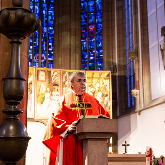 Jeder ist gerufen, Zeuge zu sein: Am 22. Januar feierten die Mitarbeiterinnen und Mitarbeiter des Würzburger Caritashauses die erste Gemeinschaftsmesse des Jahres. 