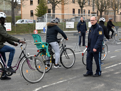 FAhrradtraining in der GU