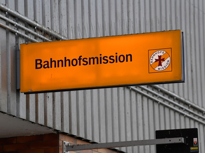 Diesjähriger Tag der Bahnhofsmission unter dem Motto „Menschlichkeit gibt Halt“.