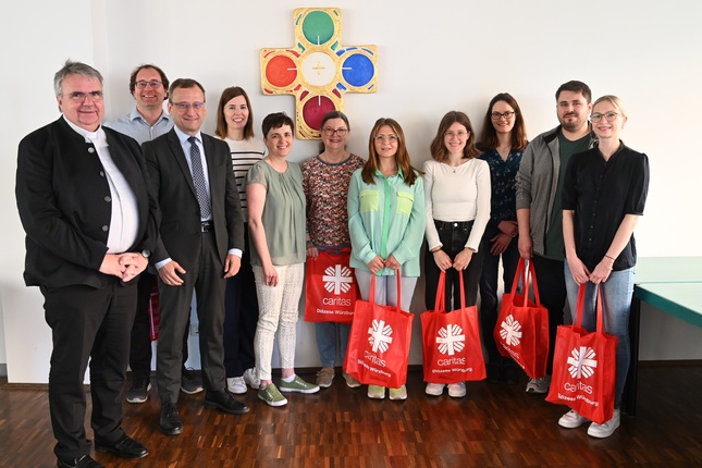 Begrüßung neuer Mitarbeitender