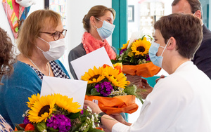 Gleich sieben Mitarbeiterinnen im Würzburger Caritashaus hatten besondere Jubiläen zu feiern.