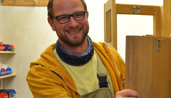 Stefan Nothegger ist froh, dass die Holzwerkstatt wieder geöffnet hat.