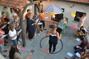 Nach über vier Jahrzehnten im Dienst der Caritas wurde die Leiterin der Frühförderstelle Gerolzhofen, Margit Jäcklein, in den Vorruhestand verabschiedet.