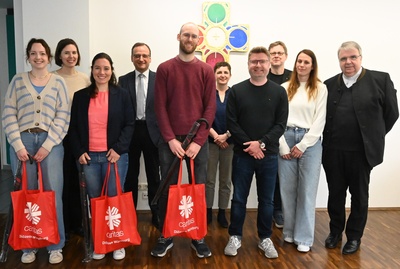 Begrüßung neuer Mitarbeitender